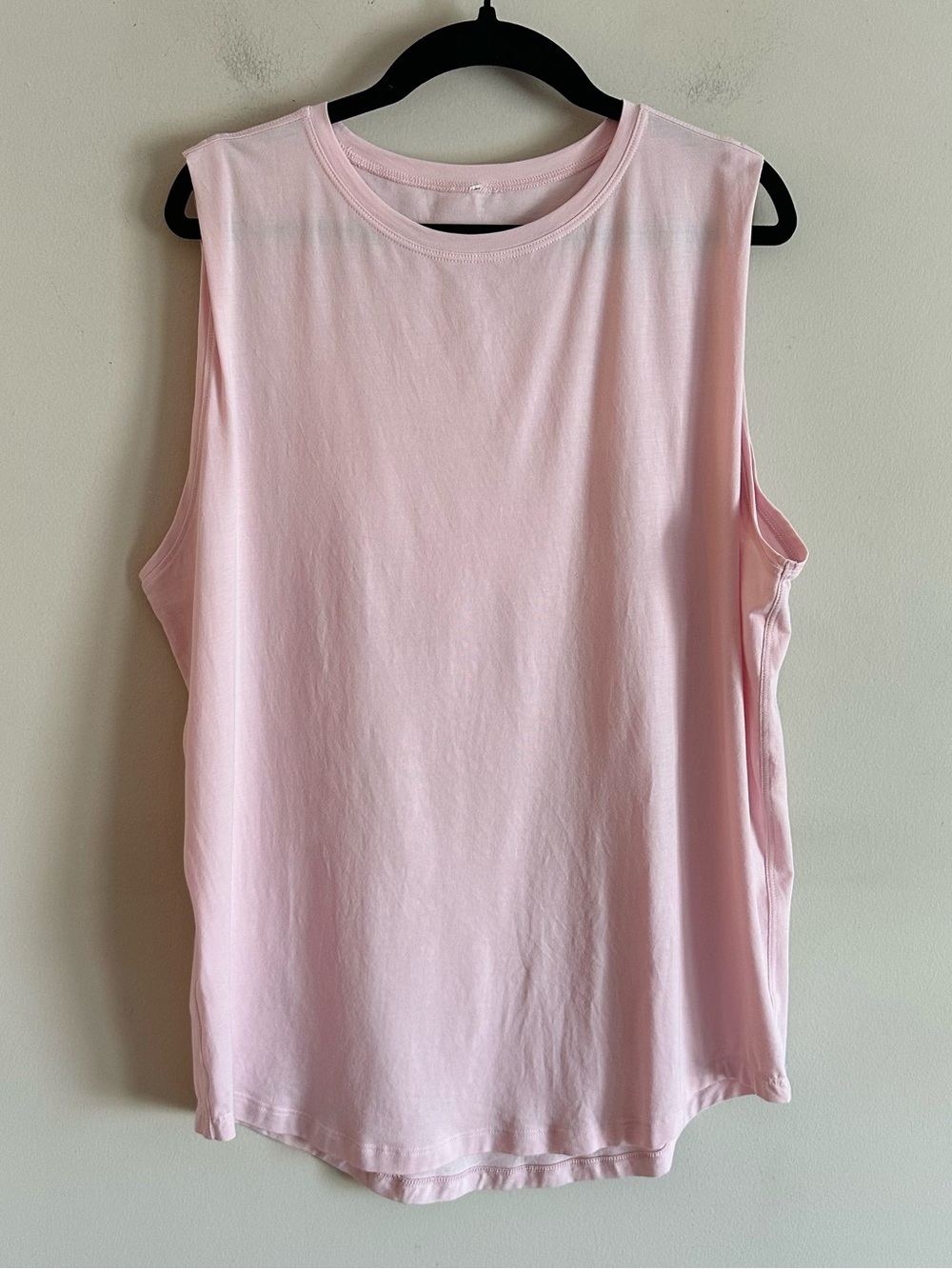 Unworn! Lululemon Brunswick Muscle Tank Top Petals Pink Pima Cotton W1AKAS 8